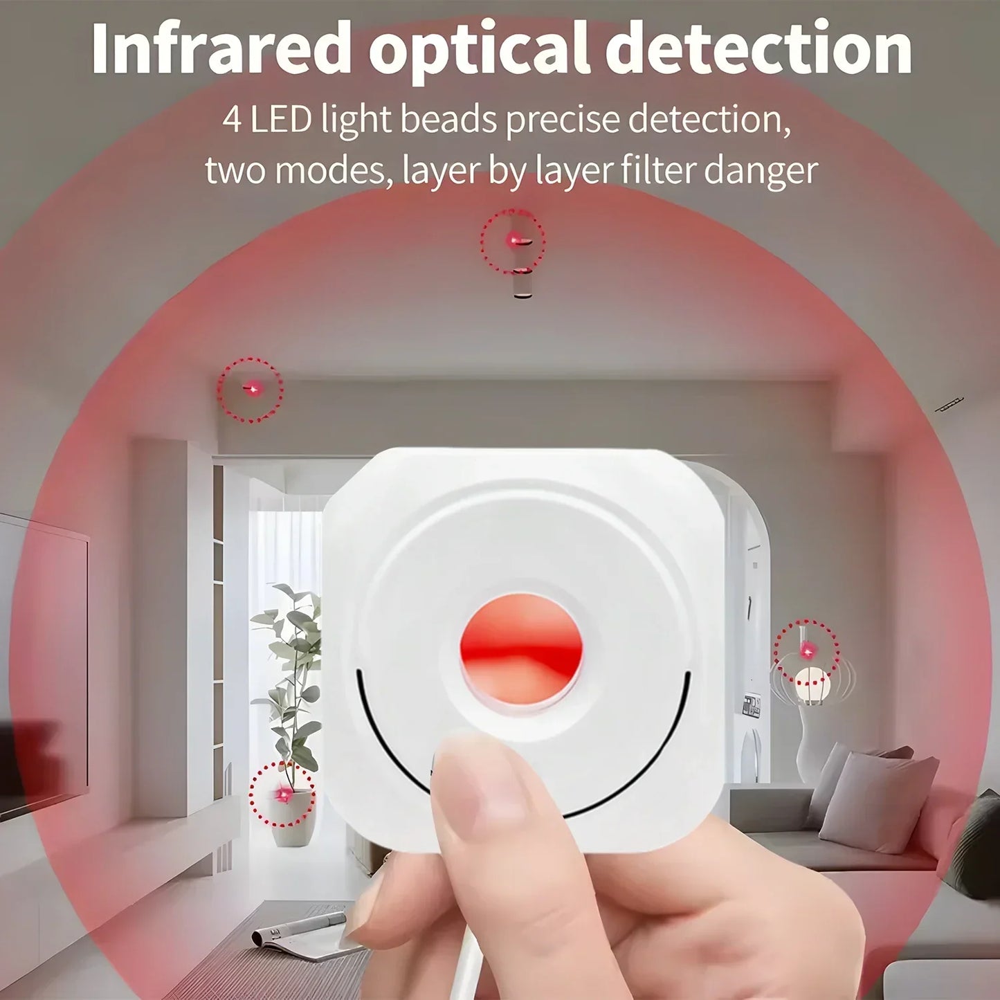 Portable Anti Camera Detector – USB Rechargeable Privacy Protection Device | Hidden Camera Finder for Hotels & Travel