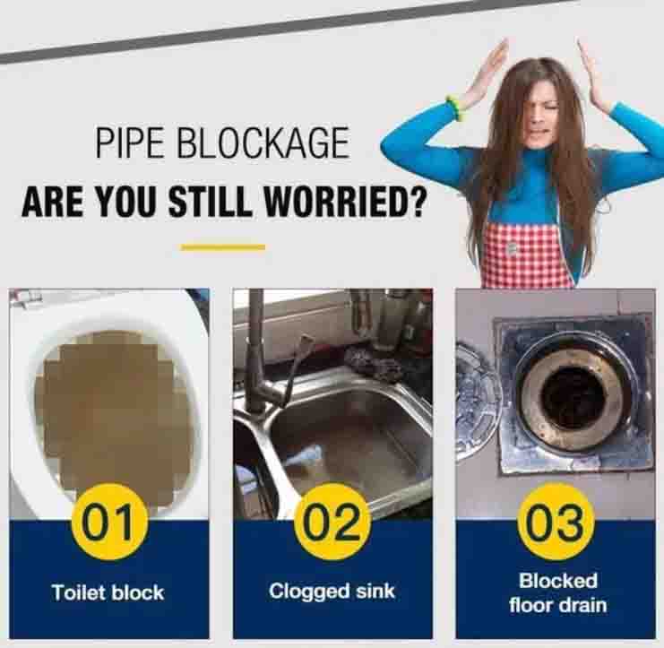 BUY 1 GET 1 FREE Pipeline Drain & Sink Cleaner with Premium Deep Cleaning Powder Formula