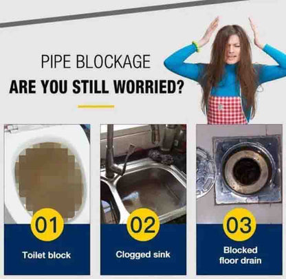 BUY 1 GET 1 FREE Pipeline Drain & Sink Cleaner with Premium Deep Cleaning Powder Formula