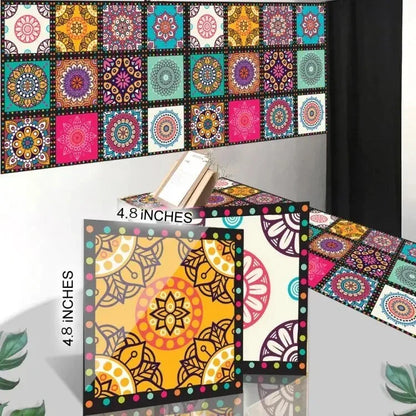 100Pcs Self-Adhesive Wall Tile Stickers