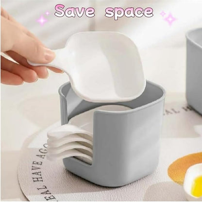 6-Piece Mini Sauce Dish Set with Storage Holder – Mess-Free Dipping Bowls