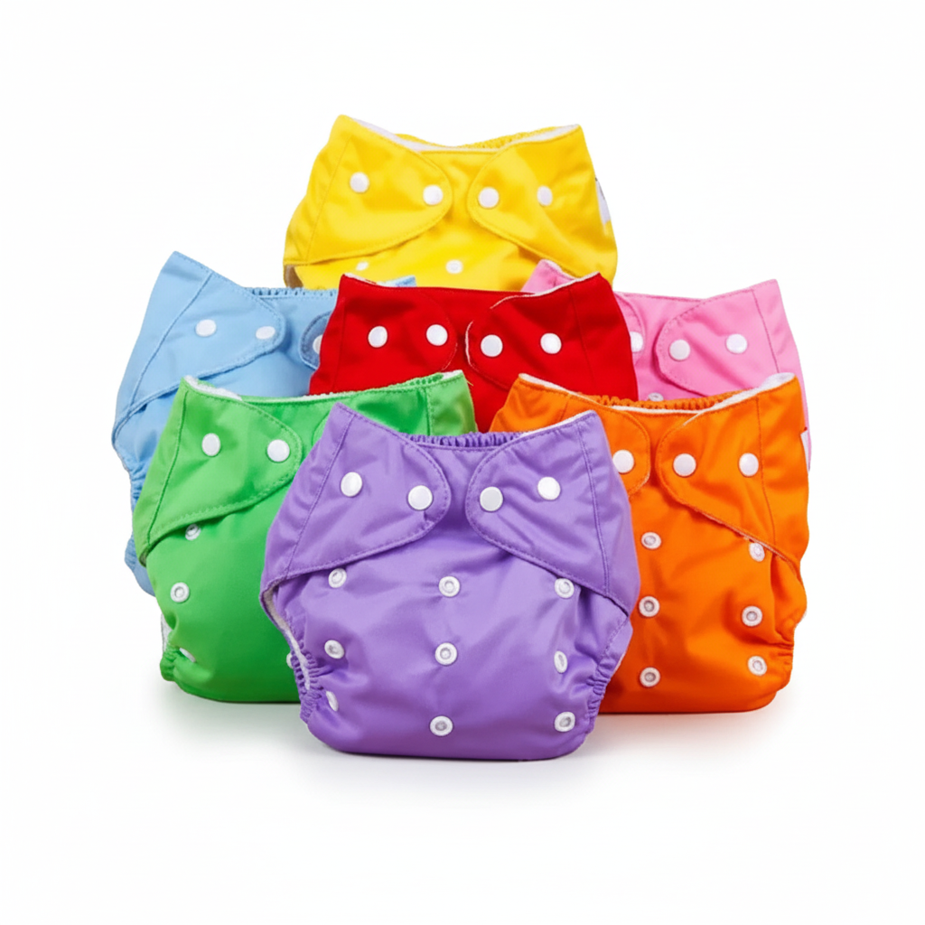 Reusable Cloth Baby Diapers – Pack of 3 | Soft, Washable & Money-Saving