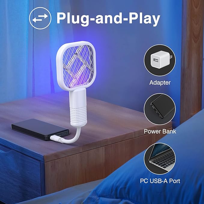 USB Electric Mosquito Racket Fly Killer