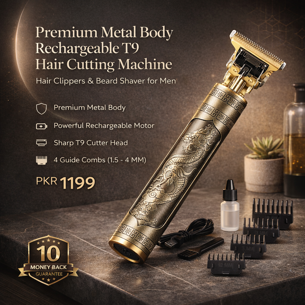 T9 Hair Cutting Machine Hair Clippers Rechargeable Beard Shaver for Men