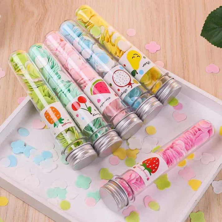 Set of 4 Disposable Mini Scented Paper Soap Tube
