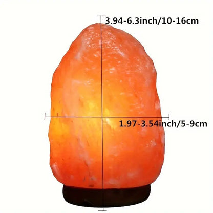Natural Himalayan Salt Lamp USB Powered Air Purifier Healing Night Light for Relaxation and Home Decor