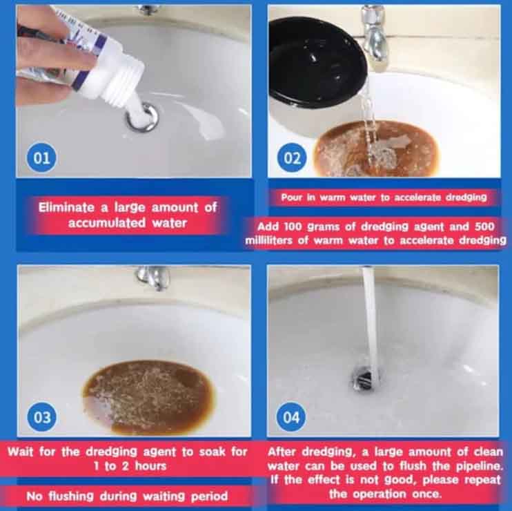 BUY 1 GET 1 FREE Pipeline Drain & Sink Cleaner with Premium Deep Cleaning Powder Formula