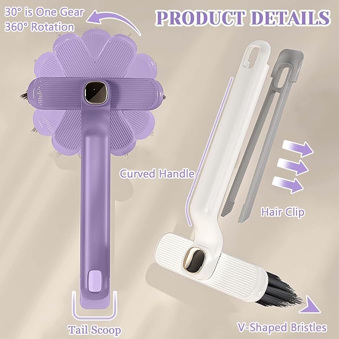 360° Rotating Crevice Gap Cleaning Brush with Cleaning Tool