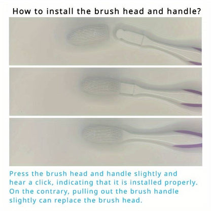 (Pack of 3) DR WARM Microfiber Compact Manual Unscented Ultra Soft Nano Charcoal Infused Bristle Toothbrushes Set Durable for Gum Care for Adults Use