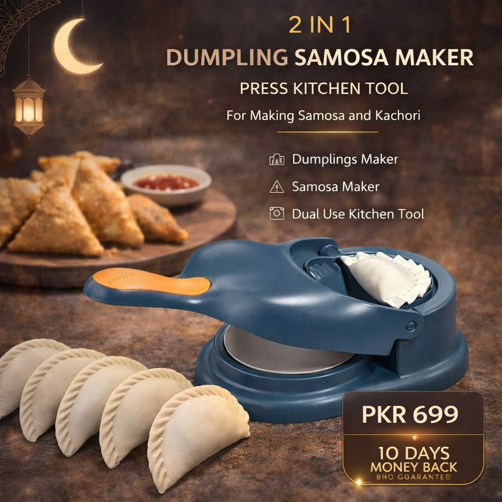 Multifunctional 2 in 1 Dumpling Samosa Maker Press Kitchen Tool For Making Samosa and Kachori
