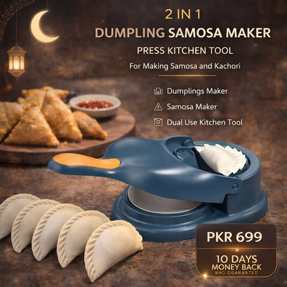 Multifunctional 2 in 1 Dumpling Samosa Maker Press Kitchen Tool For Making Samosa and Kachori