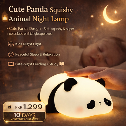 Cute Panda Squishy Animal Night Lamp