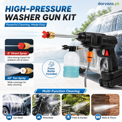 Single Battery High-Pressure Washer Gun Kit