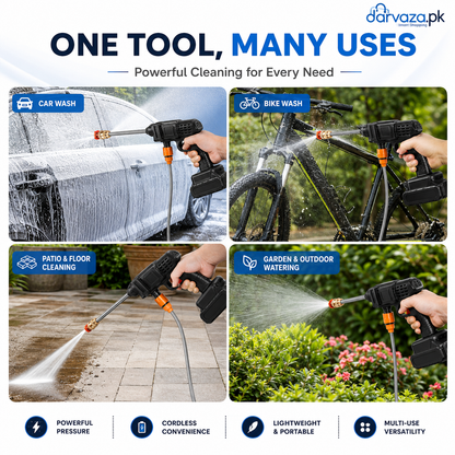 Single Battery High-Pressure Washer Gun Kit