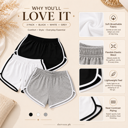 Buy 1 Get 2 Free – Pack of 3 Premium Soft Cotton Boxer Shorts
