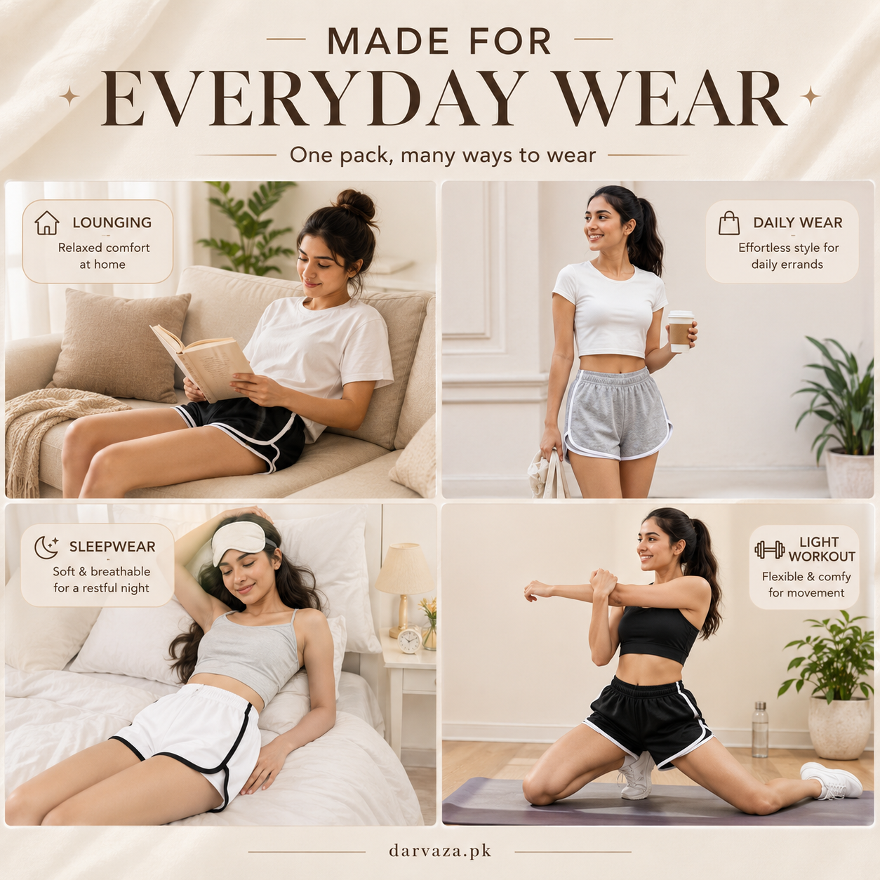Buy 1 Get 2 Free – Pack of 3 Premium Soft Cotton Boxer Shorts
