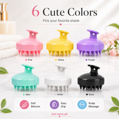 Pack of 2 Soft Silicone Scalp Relaxing Massager