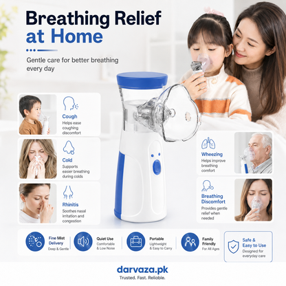 Portable Nebulizer with Ultra-fine mist For Kids and Adults