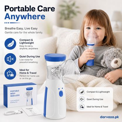 Portable Nebulizer with Ultra-fine mist For Kids and Adults