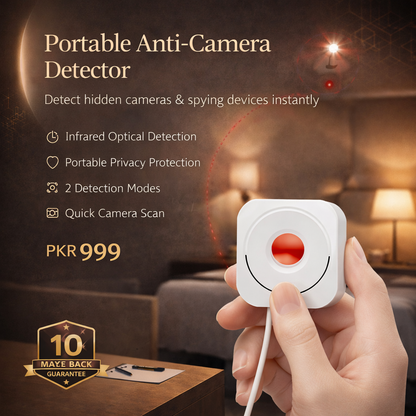 Portable Anti Camera Detector – USB Rechargeable Privacy Protection Device | Hidden Camera Finder for Hotels & Travel