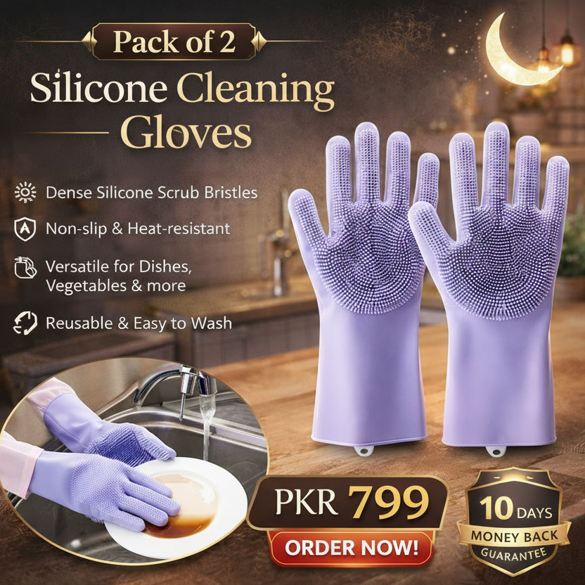 Silicone Cleaning Gloves