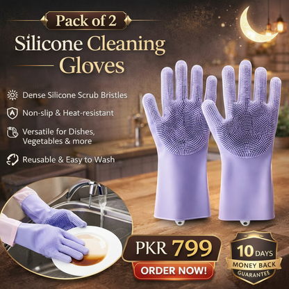 Silicone Cleaning Gloves
