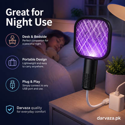 USB Electric Mosquito Racket Fly Killer