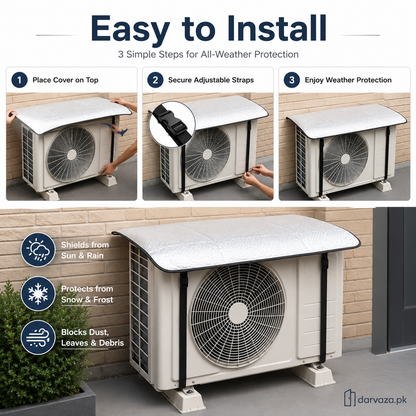 AC Outdoor Cover – Heat Insulation & Dust Protector