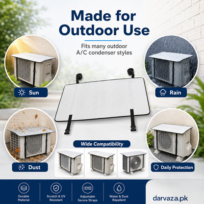 AC Outdoor Cover – Heat Insulation & Dust Protector