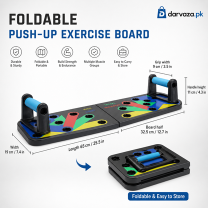 Foldable Push-Up Exercise Board for full body workout