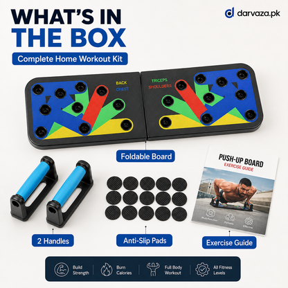 Foldable Push-Up Exercise Board for full body workout