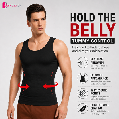 Men Slim N Lift Slimming Shirt & Body Shaper Vest