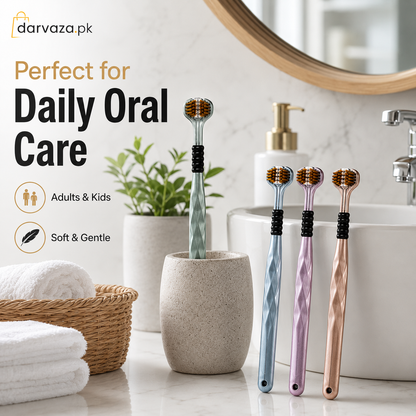 Buy 1 Get 1 Free Triple Sided Soft Bristles Toothbrush