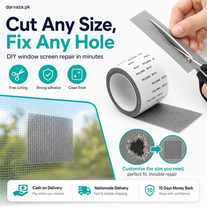Strong Self Adhesive Window Net Screen Repair Patch Tape For Covering Up Holes Tears Anti Insect Mosquito Mesh