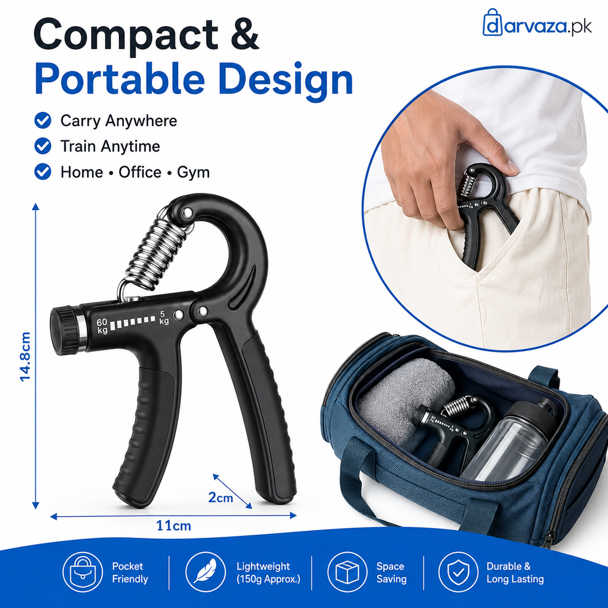 Buy 1 Get 1 Free Adjustable Hand Gripper Resistance Hand Muscle Trainer For Stronger Forearms Exerciser