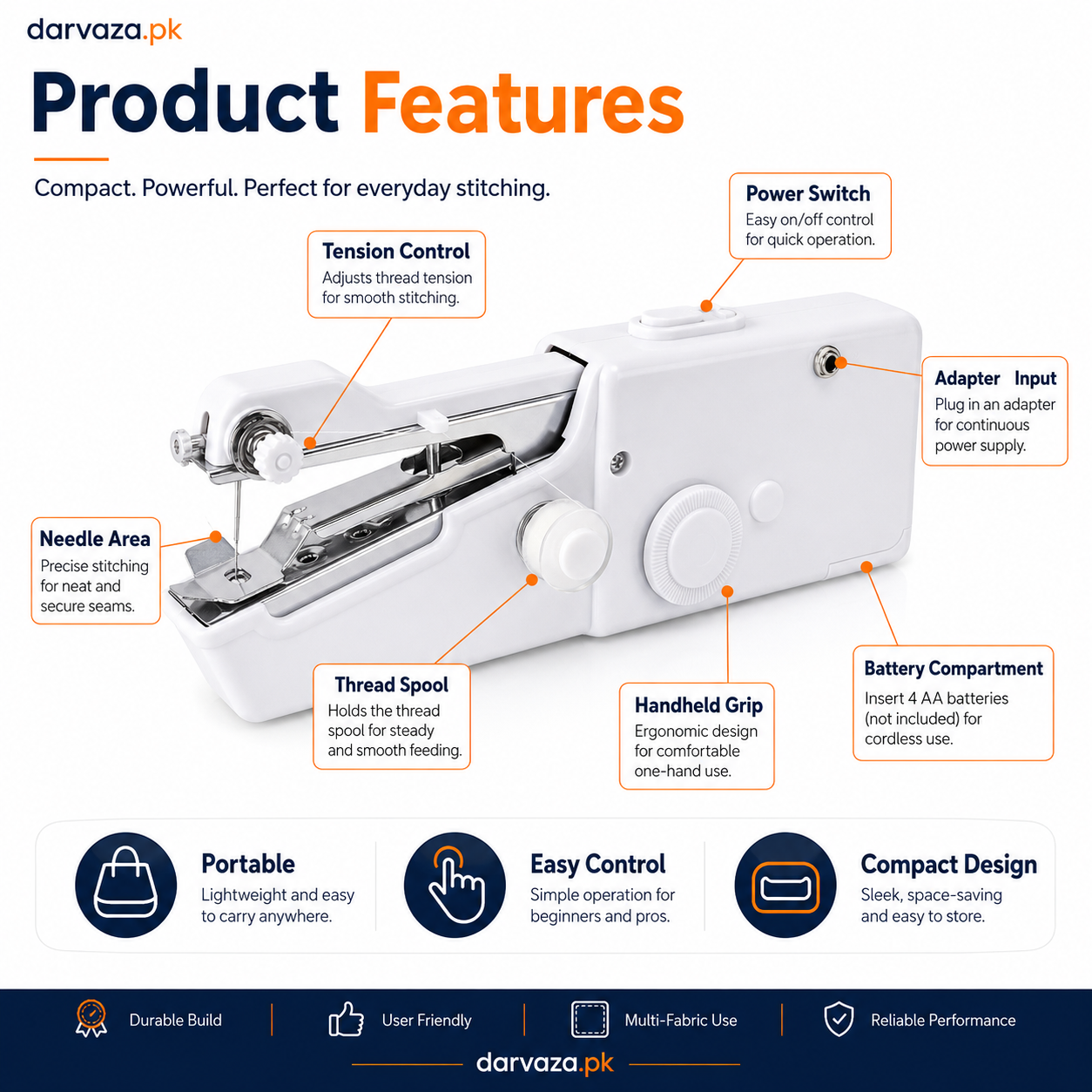 Portable Handheld Sewing Machine