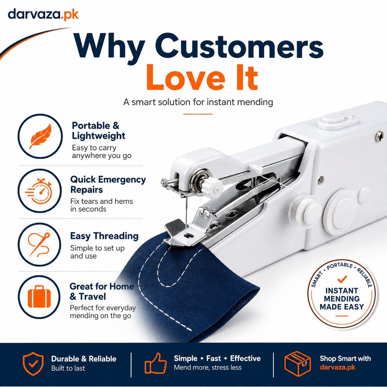 Portable Handheld Sewing Machine