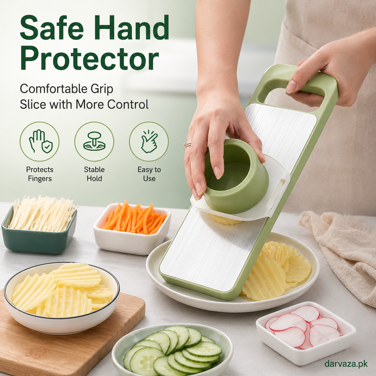 Imported 5 in 1 Multifunction Vegetable Slicer Cutter