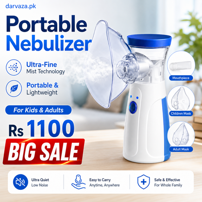 Portable Nebulizer with Ultra-fine mist For Kids and Adults