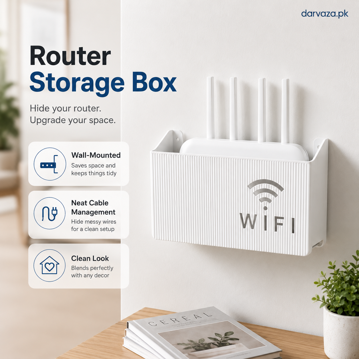 Wall Mount WiFi Router Holder