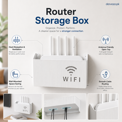 Wall Mount WiFi Router Holder