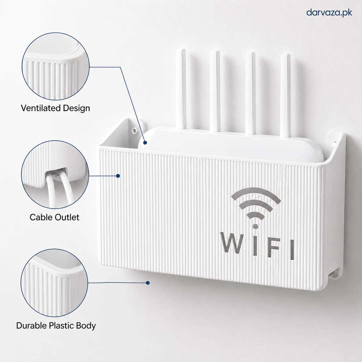 Wall Mount WiFi Router Holder