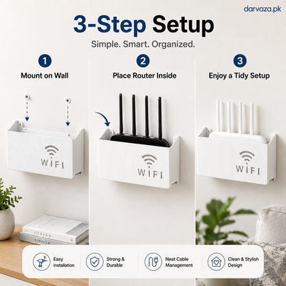 Wall Mount WiFi Router Holder