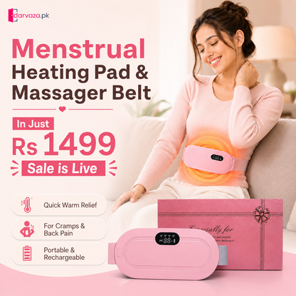 Portable Menstrual Heating Pad and Massager Belt