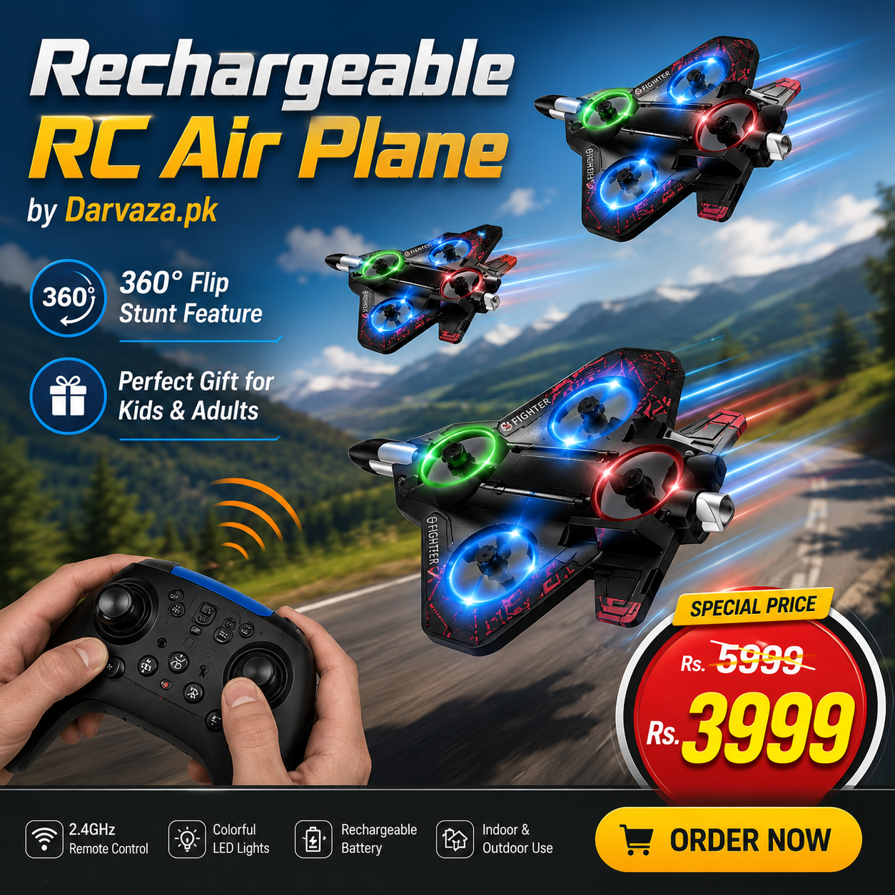 Rechargeable Remote Control Aircraft Air Plane