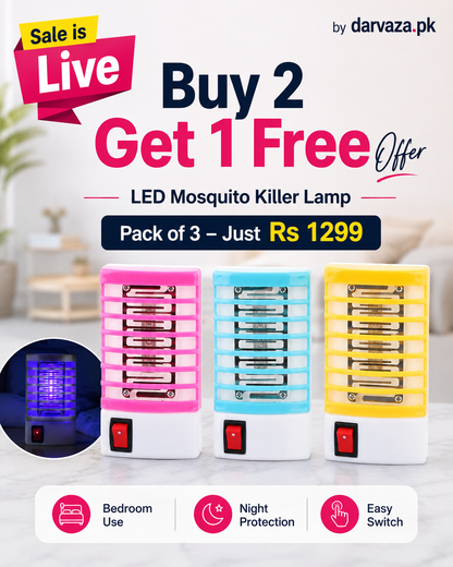 LED Mosquito Killer Lamp – Buy 2 Get 1 Free