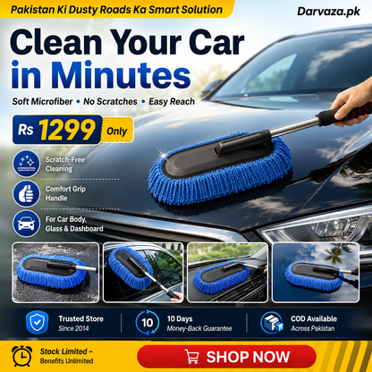 Microfiber Car Cleaning Duster with Telescopic Handle