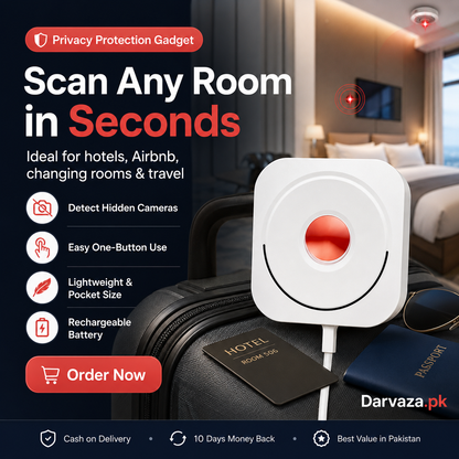 Portable Anti Camera Detector – USB Rechargeable Privacy Protection Device | Hidden Camera Finder for Hotels & Travel