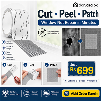 Strong Self Adhesive Window Net Screen Repair Patch Tape For Covering Up Holes Tears Anti Insect Mosquito Mesh