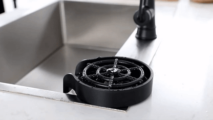 Automatic Cup Washer Kitchen Sink Glass Rinser Faucet Attachment Bottle Quick Flushing Device Water Saving Cleaner